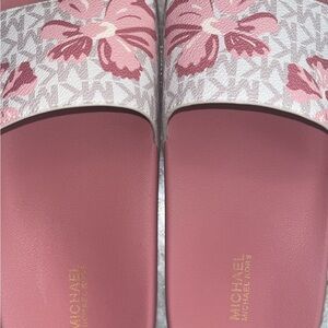 Michael Kors Pink Floral Sandals